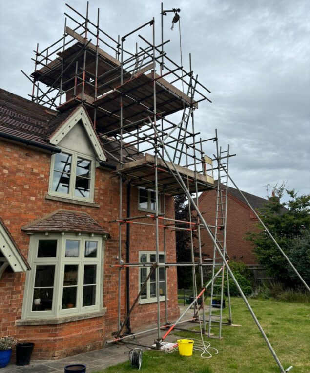 Chimney demolish and rebuild - Stratford Upon Avon 1