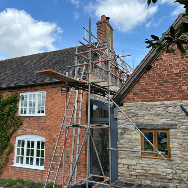 Gable end roof repair - Stratford upon Avon