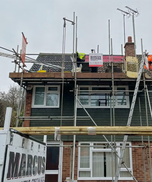 Stripping and replacing new felt and battens- in Redditch