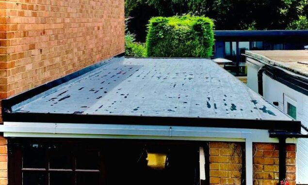 Rubberbond EPDM flat roof in stratford upon avon