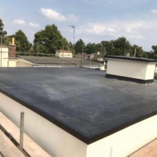 New Flat roof Rubber bond EPDM roof fitted by Marcus Roofing